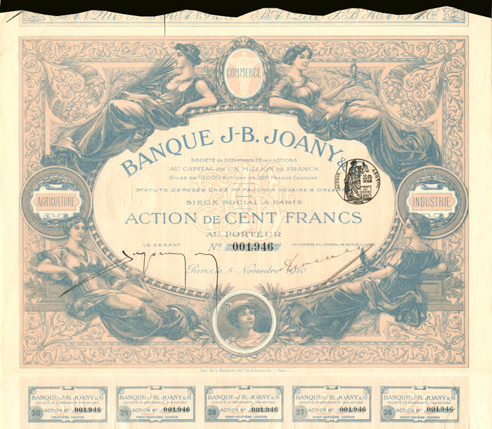 Banque J-B Joany and Co.